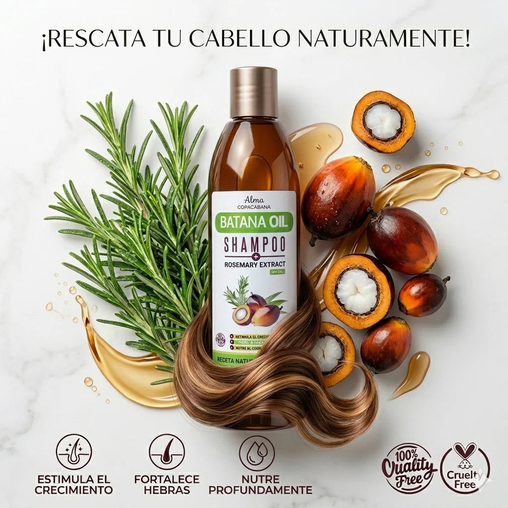 Shampoo Batana Oil 500ml - - El secreto natural para un cabello abundante.