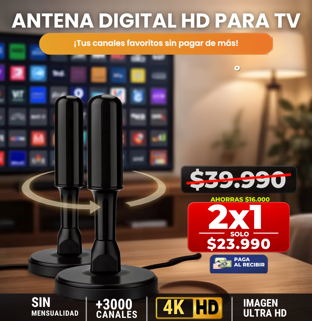 SignalElite 360°  – Antena TV Digital TDT 4K UHD Profesional +3000 Canales