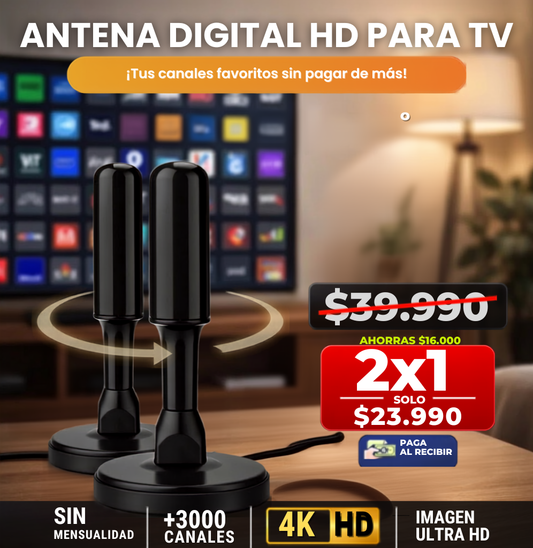 SignalElite 360°  – Antena TV Digital TDT 4K UHD Profesional +3000 Canales