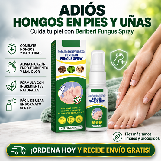 Spray para pies FunjiClean™  - ¡Adiós mal olor y Hongos!