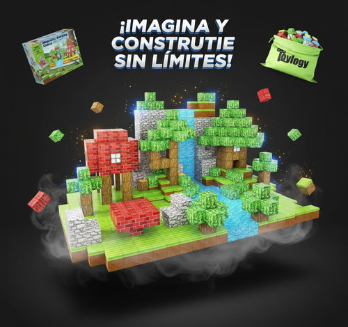 Bloques Magneticos MINECRAFT X LEBELLE 28 PZS