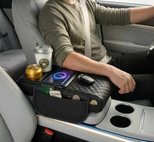 Reposabrazos Inteligente: Maximiza el Espacio y el Orden en tu Vehículo.