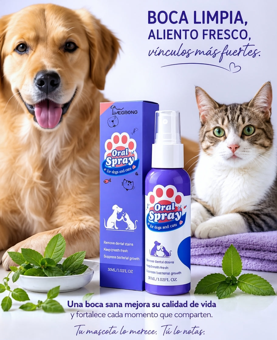 OralPet Mint™  La solución clínica para limpiar los dientes y el aliento de tu mascota