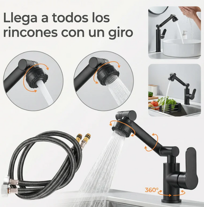 AquaFlex 360° - Grifo con Rotación 360 Multifuncional
