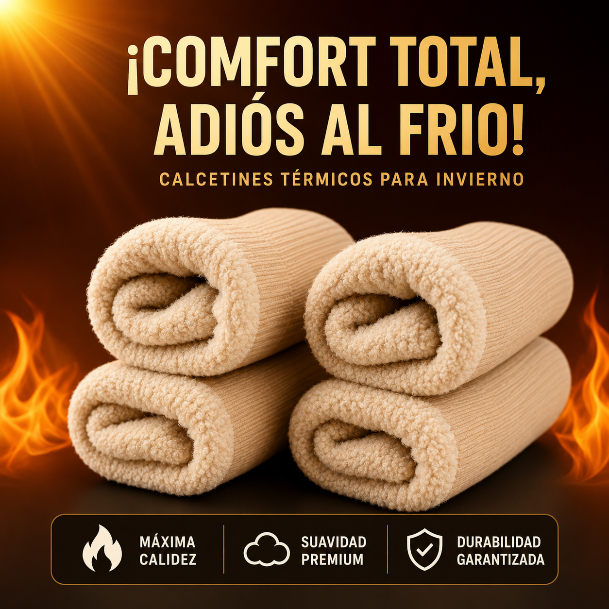 Calcetines Gruesos para Invierno❄️ | Pack x12 Pares