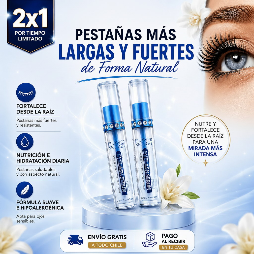 Serum Pestañas Eyelash® | Extra Largas y Naturales PACK 2X1