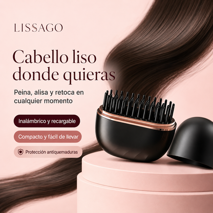 Alisador Inalámbrico LISSAGO™ – Cabello Liso Donde Quieras