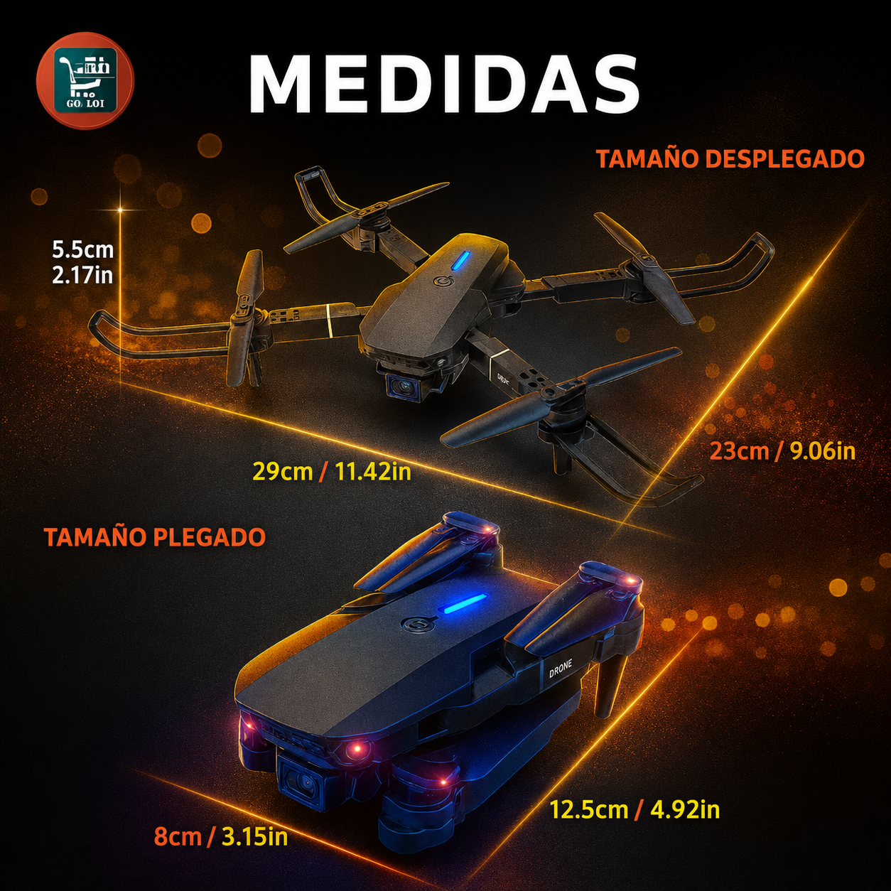 FlyDrone 4 Pro - Dron Con Camara 4k + Ebook de Regalo