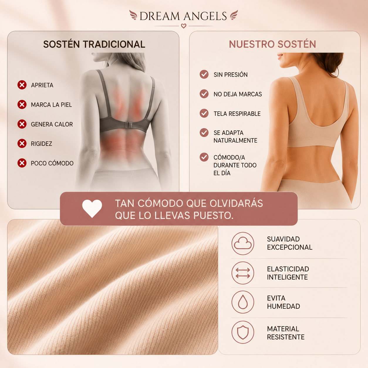 Dream Angels™ -  Brasier Premium Sin Aros que Moldea y Realza