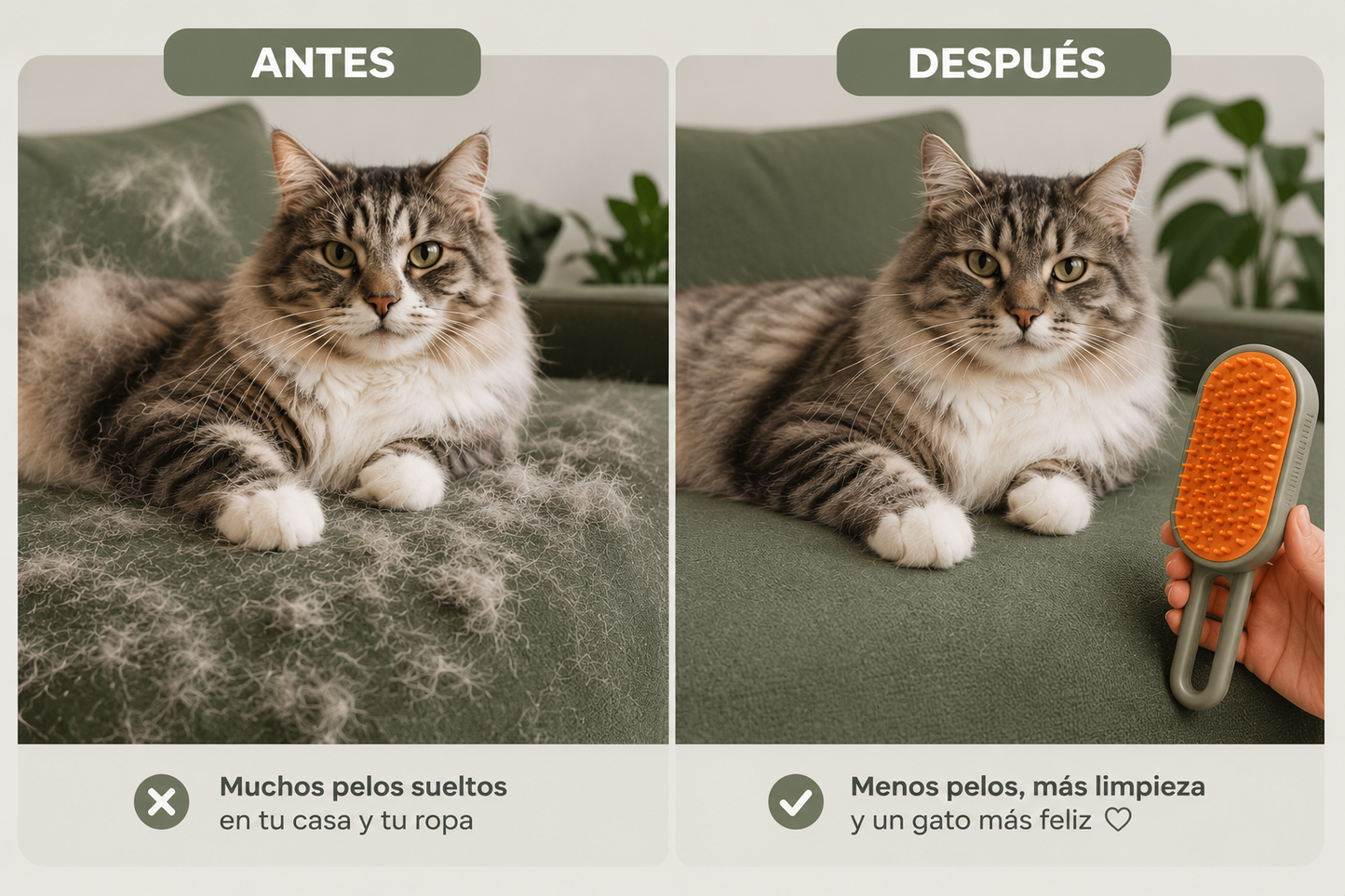 Cepillo Quitapelos Para Mascotas a Vapor - FurCare