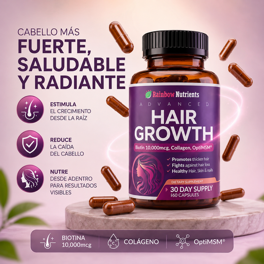 Hair Growth Advanced - Apoya el crecimiento de un cabello más fuerte y abundante.