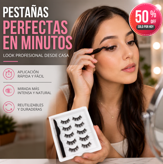 LashNetic - Kit Pestañas naturales magneticas Reutilizables