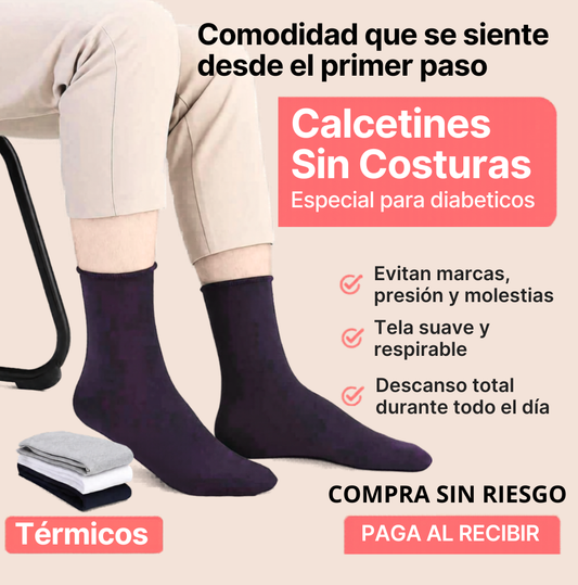 PACK 12 PARES | Calcetines térmicos premium sin costuras - No aprietan, no dejan marcas y mantienen tus pies abrigados