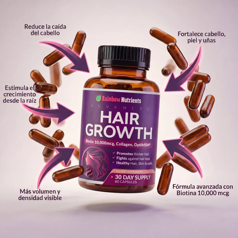 Hair Growth Advanced - Apoya el crecimiento de un cabello más fuerte y abundante.