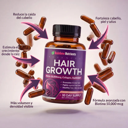 Hair Growth Advanced - Apoya el crecimiento de un cabello más fuerte y abundante.
