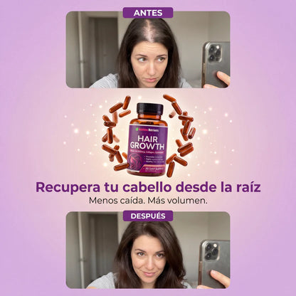 Hair Growth Advanced - Apoya el crecimiento de un cabello más fuerte y abundante.