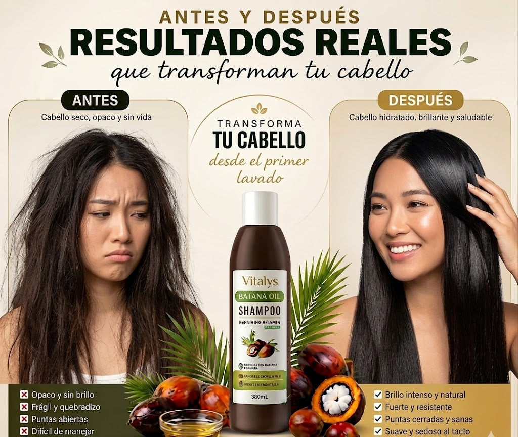 Shampoo Batana Oil 500ml - - El secreto natural para un cabello abundante.